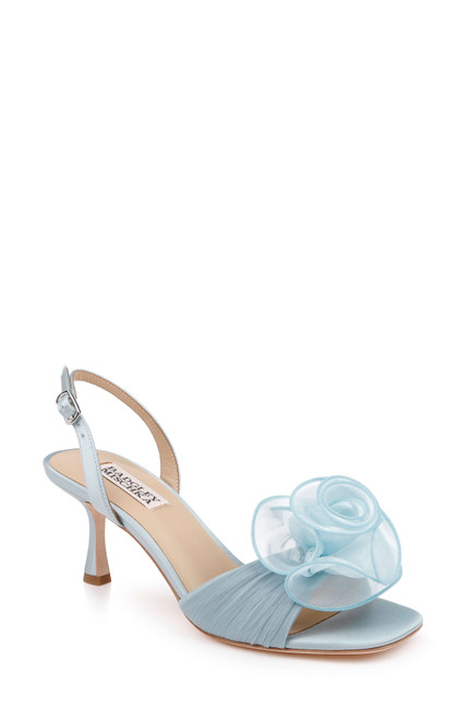 Mist Blue | Dora Open Toe Slingback Sandals Front Side
