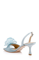 Mist Blue | Dora Open Toe Slingback Sandals Back Side