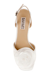 White | Dora Open Toe Slingback Sandals Top