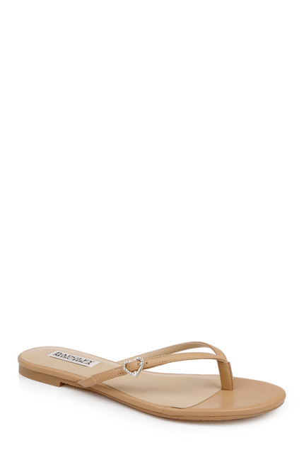 Reed Leather | Dynah Leather Thong Sandals Front Side