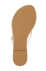 White Leather | Dynah Leather Thong Sandals Sole