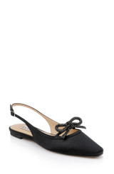 Black | Genesis Slingback Ballet Flats Front Side