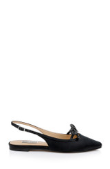 Black | Genesis Slingback Ballet Flats Side