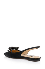 Black | Genesis Slingback Ballet Flats Back Side