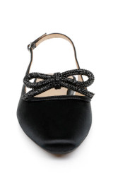 Black | Genesis Slingback Ballet Flats Front