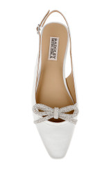 White | Genesis Slingback Ballet Flats Top