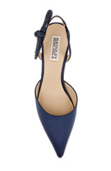 Midnight | Gentry Mid Heel Slingback Pumps Top