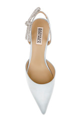 Moonstone Blue | Gentry Mid Heel Slingback Pumps Top