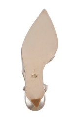 Champagne Leather | Georgie Pointed Slingback Pumps Sole