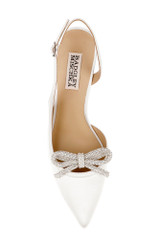 White | Georgie Pointed Slingback Pumps Top