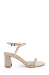 Soft Nude | Giabella Open Toe Block Heels Side