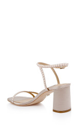 Soft Nude | Giabella Open Toe Block Heels Back Side