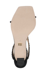 Black | Gianni Strappy Square Toe Heels Sole