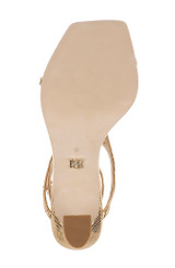 Gold Lizard | Gianni Strappy Square Toe Heels Sole