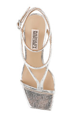 Silver Lizard | Gianni Strappy Square Toe Heels Top
