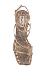 Bronze Lizard | Gracelyn Square Toe Sandals Top