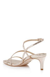 Gold Lizard | Gracelyn Square Toe Sandals Back Side