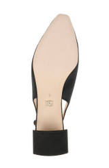Black | Gracen Block Heel Slingback Pumps Sole