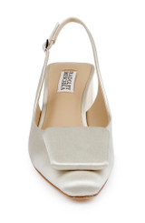 Ivory | Gracen Block Heel Slingback Pumps Front
