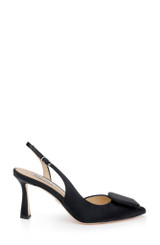 Black | Graciella High Heel Slingback Pumps Side