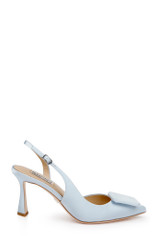 Moonstone Blue | Graciella High Heel Slingback Pumps Side