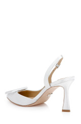 White | Graciella High Heel Slingback Pumps Back Side