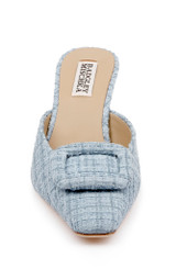 Blue Multi | Graylynn Mid Heel Square Toe Mules Front