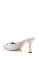 Dusty Pink | Graylynn Mid Heel Square Toe Mules Back Side