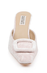 Dusty Pink | Graylynn Mid Heel Square Toe Mules Front