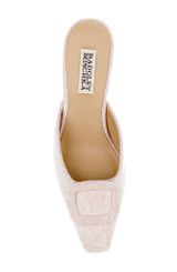 Dusty Pink | Graylynn Mid Heel Square Toe Mules Top