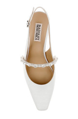 White Crepe | Gretel Mary Jane Slingbacks Top