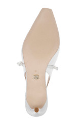 White Crepe | Gretel Mary Jane Slingbacks Sole
