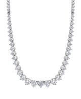 White Gold | 15CTTW Diamond Graduated Collar Necklace Front