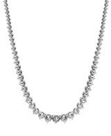 White Gold | 15CTTW Diamond Graduated Collar Necklace Back