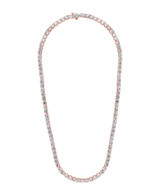 Rose Gold | 28 1/2CTTW Diamond Tennis Necklace Alt Front