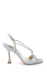 Silver | Neville Dramatic Stiletto Heel