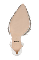 Soft White | Nicolitie Crystal & Pearl Covered Stiletto