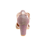 Rose Gold | Girls' Diamante Buckle Dress Heels