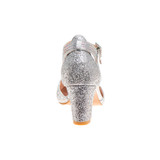 Silver | Girls' Diamante Buckle Dress Heels
