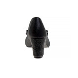 Black | Girls' Sparkle Studded Bow Dress Shoes