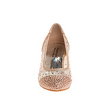 Rose Gold | Girls’ Mesh Heeled Party Shoes