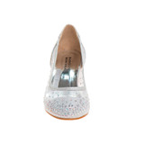 Silver | Girls’ Mesh Heeled Party Shoes