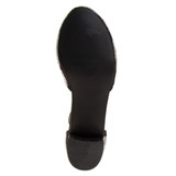 Black | Girls’ Studded Block Heeled 2-Piece Dress Shoe