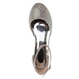 Silver | Girls’ Studded Block Heeled 2-Piece Dress Shoe