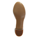 Silver | Girls’ Studded Block Heeled 2-Piece Dress Shoe