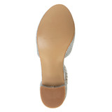 White Patent | Girls’ Low-Heeled Signature Dress Shoe with Rhinestone Ankle Strap