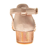 Rose Gold | Girls' Slingback Pump Dress Heels Back