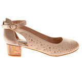 Rose Gold | Girls' Slingback Pump Dress Heels Side