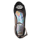 Black | Girls' Ankle Strap Dress Pumps Top