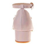 Pink | Girls' Ankle Strap Dress Pumps Back